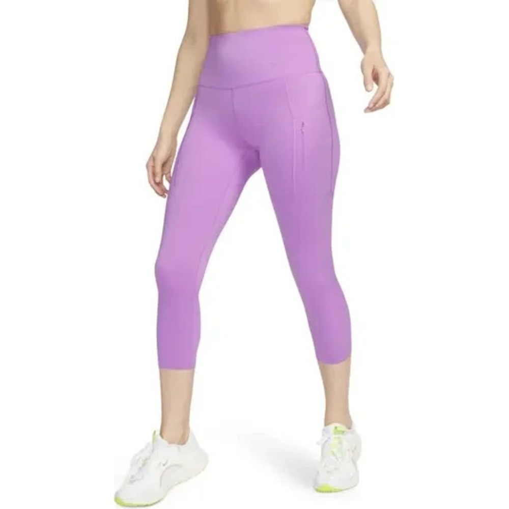 Nike Dri-Fit Firm-Support High-Waisted Cropped Leggings Size XS Purple $115